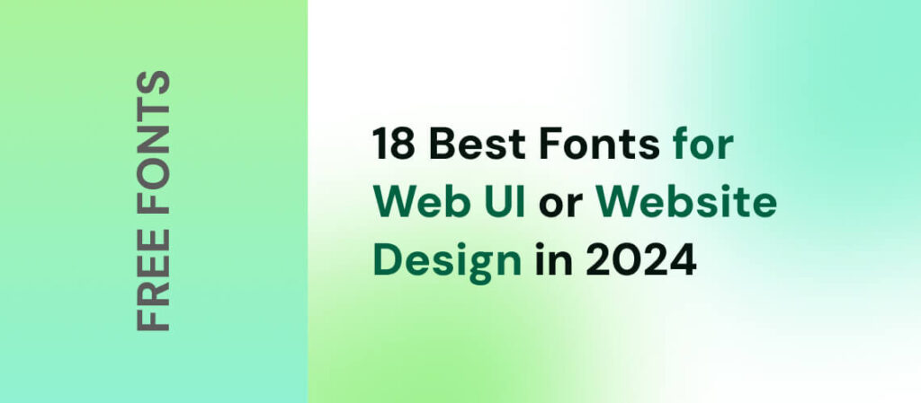 best fonts for web ui and web design in 2024