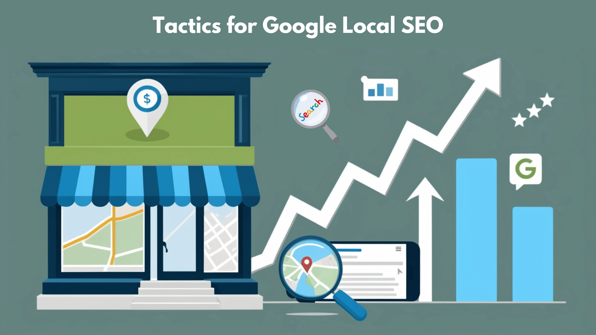 A visual guide illustrating effective tactics for enhancing Google Local SEO performance and visibility.