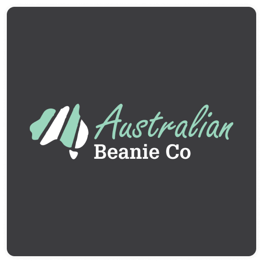 Australian Beanie Co logo - Australia's #1 company for custom pom pom beanies, custom beanies, and custom scarves